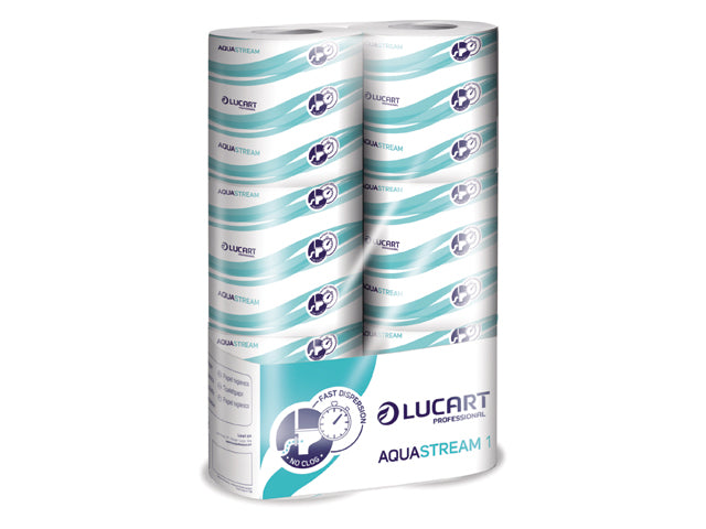 Aquastream toiletpapir hurtigt opløseligt (6-pak)